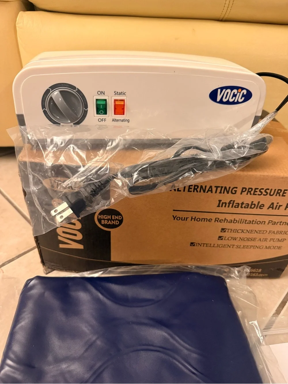 VOCIC Alternating Air Pressure Mattress Pad - Bed Sore Prevention S34